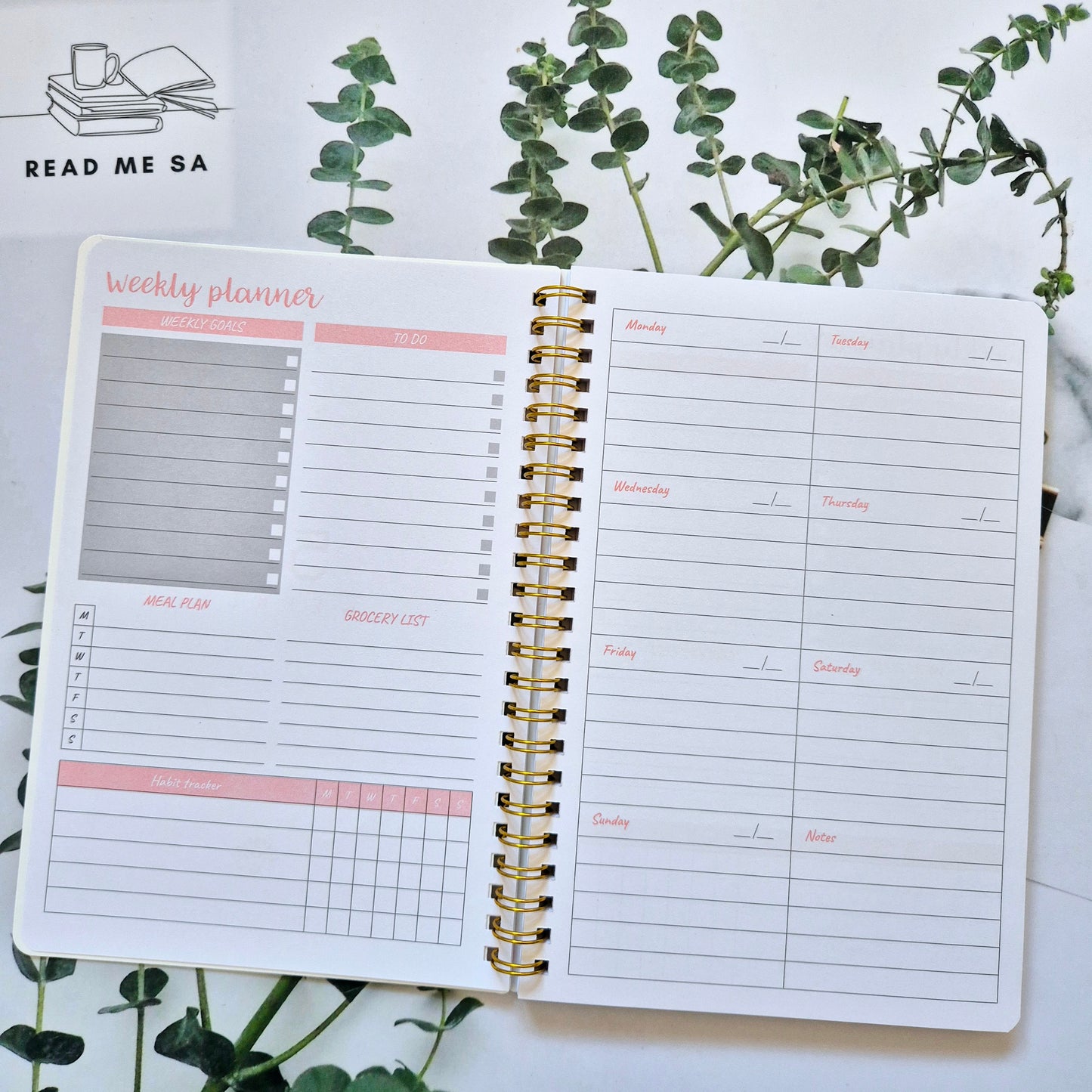 Weekly Planner with Organisational Stickers