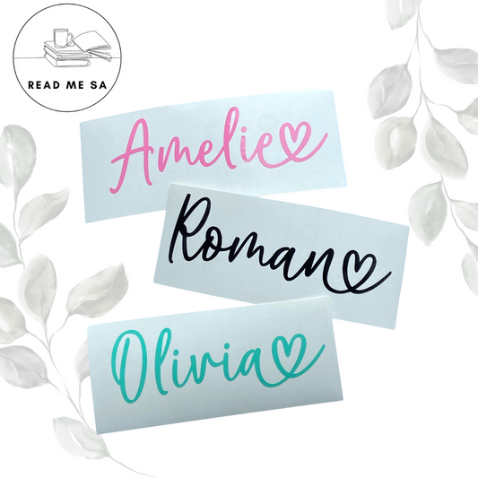 Custom Vinyl Name Labels